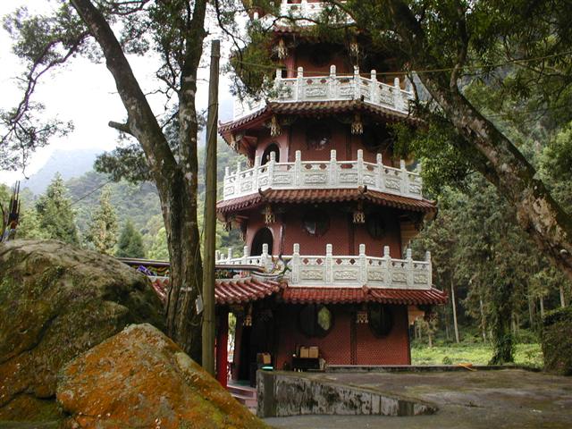Pagoda through the trees